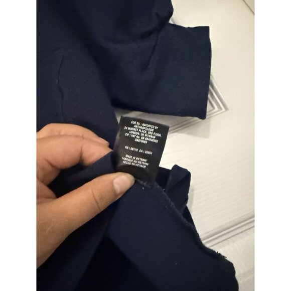 Anthropologie Maeve Women's Sevigny Blue Polka Dot Puff Sleeve Blouse Size XS - Picture 7 of 8